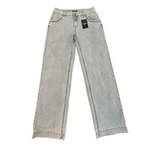 Flamingals Lightweight Blue Women's Jeans-look Pants NWT Small (30x30)